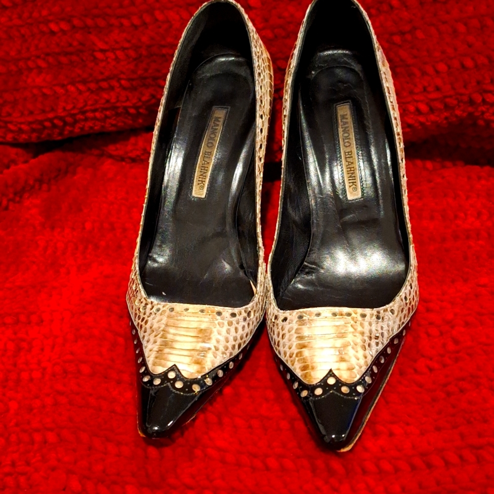 Snakeskin heels